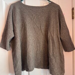 Cashmere half sleeve flowy sweater vintage
